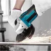 800W 12V Akku-Winkelschleifer, bürstenlos, mit 2 Batterien, Produktbild-Vorschau 6