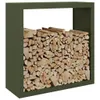 vidaXL Stojan na palivové dřevo zelený 100x40x100 cm Náhled obrázku produktu 3