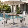 4 stoelen voor de keuken, eetkamerstoelen van metaal, met Productafbeelding-voorbeeld 6