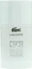 A white deodorant stick with the Lacoste logo and product details. Podgląd zdjęcia produktu