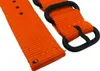 Minott Uhrenarmband orange Textil Metallschlaufen Produktbild-Vorschau 2