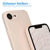 A close-up view of two phone cases, one showing the back and camera, and the other showing the front screen and notch. Produktbild-Vorschau