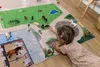 Pferde Spielteppich Kleiner Ponyhof Größe: 160cm x 120cm - Produktbild-Vorschau 3