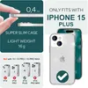 Custodia Glitter per iPhone 15 Plus Bling Case Clear Anteprima dell’immagine prodotto 4