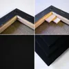 3x Tela su telaio, 100% cotone, 330 g/m², fondo nero 70X100 Anteprima dell’immagine prodotto 2