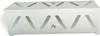 A silver metal heat reflector for a grill, shown from a slightly angled front view on a white background. Produktbild-Vorschau