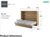 MEBLINI Schrankbett Bed Concept - Wandbett mit Lattenrost - Produktbild-Vorschau 8