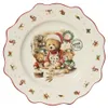 Teller 21cm Keramik mit Weihnachtsbären Motiv Weiß / Bunt Produktbild-Vorschau 3