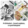 Sada 25 ks organizérů do zásuvek – průhledné plastové Náhled obrázku produktu 3