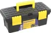 A black and yellow mini toolbox is shown against a white background. Produktbild-Vorschau