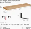 LAMO Manufaktur Wandregal Holz Baumkante  |  Regal Farbe: Produktbild-Vorschau 2