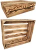 Geflammt Holzkisten 50 x 40 x 15 cm massive Weinkisten in Produktbild-Vorschau 3