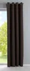 A brown blackout curtain hanging in front of a window. Produktbild-Vorschau