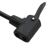 Close-up of a black bicycle pump head with a lever. Produktbild-Vorschau