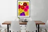 MuchoWow® Gerahmtes Poster Malerei von Blumen in einer Vase Produktbild-Vorschau 3