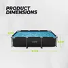 VirtuFit Rechteckiger Pool – 300 x 210 x 66 cm – Anthrazit Produktbild-Vorschau 15