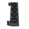 A black aquarium fan cooler with four fans is shown against a white background. Produktbild-Vorschau