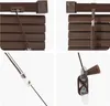 vidaXL Żaluzja wenecka ciemnobrązowa z wzorem 150 x 80 cm Podgląd zdjęcia produktu 7