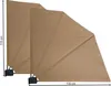Two beige privacy screens are shown side-by-side against a white background, with dimensions indicated. Produktbild-Vorschau