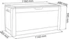 Caisse de jardin Rato anthracite 310l - Prosperplast Voir les images du produit 10