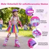 COSTWAY Kinder Rollschuhe Schmetterling mit 4 leuchtenden Produktbild-Vorschau 6