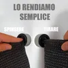 Set di 4 portasciugamani in acciaio inox, nero, autoadesivi Anteprima dell’immagine prodotto 2