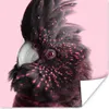 MuchoWow® Poster Kakadu - Rosa - Schwarz 50x50 cm - Produktbild-Vorschau 1