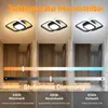 LED plafondlamp, zwart, 32 cm, 42W, met afstandsbediening, Productafbeelding-voorbeeld 2