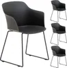 Gartenstuhl FORO im 4er Set, Schwarz - Outdoor Schalenstuhl Produktbild-Vorschau 2