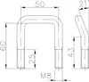 WINTERHOFF Zurrbefestigung ZBF 10-PO M8 U-Bolzen 50/60 Produktbild-Vorschau 2