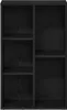 vidaXL Bücherregal Schwarz Eichen-Optik 50x25x80 cm Produktbild-Vorschau 5