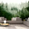 Vlies Fototapete - Mountain Forest (Green) 150x105 cm Produktbild-Vorschau 2