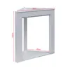 Rebecca Mobili Sztuczna narożna rama kominkowa 100x90x45 cm Podgląd zdjęcia produktu 3