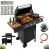 Grill gazowy ogrodowy BERGMANN 12,2kW 4 palniki żeliwny Podgląd zdjęcia produktu 1