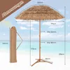 Ombrellone da spiaggia con copertura in paglia da 200 cm, Anteprima dell’immagine prodotto 10