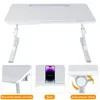 Faltbar Kompakter Computertisch mit LED-Tischlampe& Produktbild-Vorschau 8