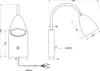 LED Leselampe, Wandleuchte mit Schalter & Stecker, Messing, Produktbild-Vorschau 7