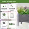 Hochbeet 98 x 40 x 59 cm 100 Liter Holzoptik robust Produktbild-Vorschau 7