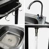 Collage of close-up shots of an outdoor grill cart's features. Anteprima dell’immagine prodotto