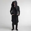 Pánská bunda, tmavý styl, dlouhý kardigan, kabát, svetr s Náhled obrázku produktu 2