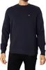 Herren-Sweatshirt Blau: Langarm, Rundhalsausschnitt, Produktbild-Vorschau 10