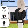 Kulatý skládací stolek o průměru 46 cm, stůl na terasu s Náhled obrázku produktu 6