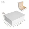 Creative Deco Buchbox Weiße Holzkiste mit Deckel 24 x 19 x Produktbild-Vorschau 4