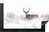 KitchenYeah© Herdabdeckplatte Hirsche - Winter - Schnee - Produktbild-Vorschau 1