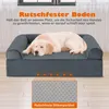 GOPLUS Orthopädisches Hundesofa, Hundebett mit seitlichem Produktbild-Vorschau 3