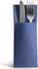 50 Airlaid Besteckservietten Bestecktaschen blau Produktbild-Vorschau 1