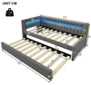 Merax Tagesbett Daybett 90x200 cm, mit Ausziehbett 90x190 Produktbild-Vorschau 7