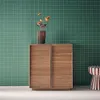 sweeek - Anrichte Holzlook 2 Türen 80 cm - Nussbaumfarben Produktbild-Vorschau 3