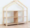 Wooden House Shelf SHELLY - Grey - Natural decor Produktbild-Vorschau 2