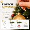 100x ganci per albero in oro e argento gancio palla per Anteprima dell’immagine prodotto 8